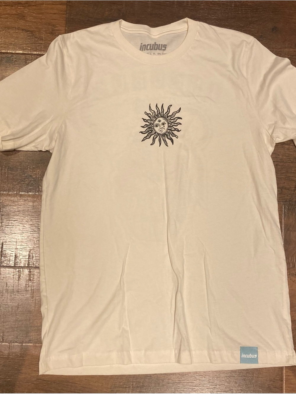 L Incubus Men's Cream Sun Graphic Short Sleeve Tee